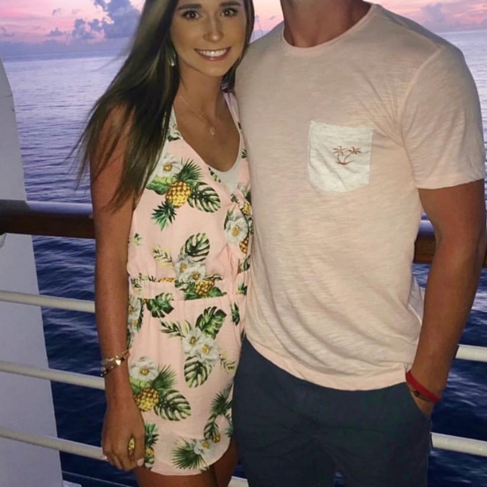 Front tie romper